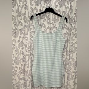 Blue & White squared dress